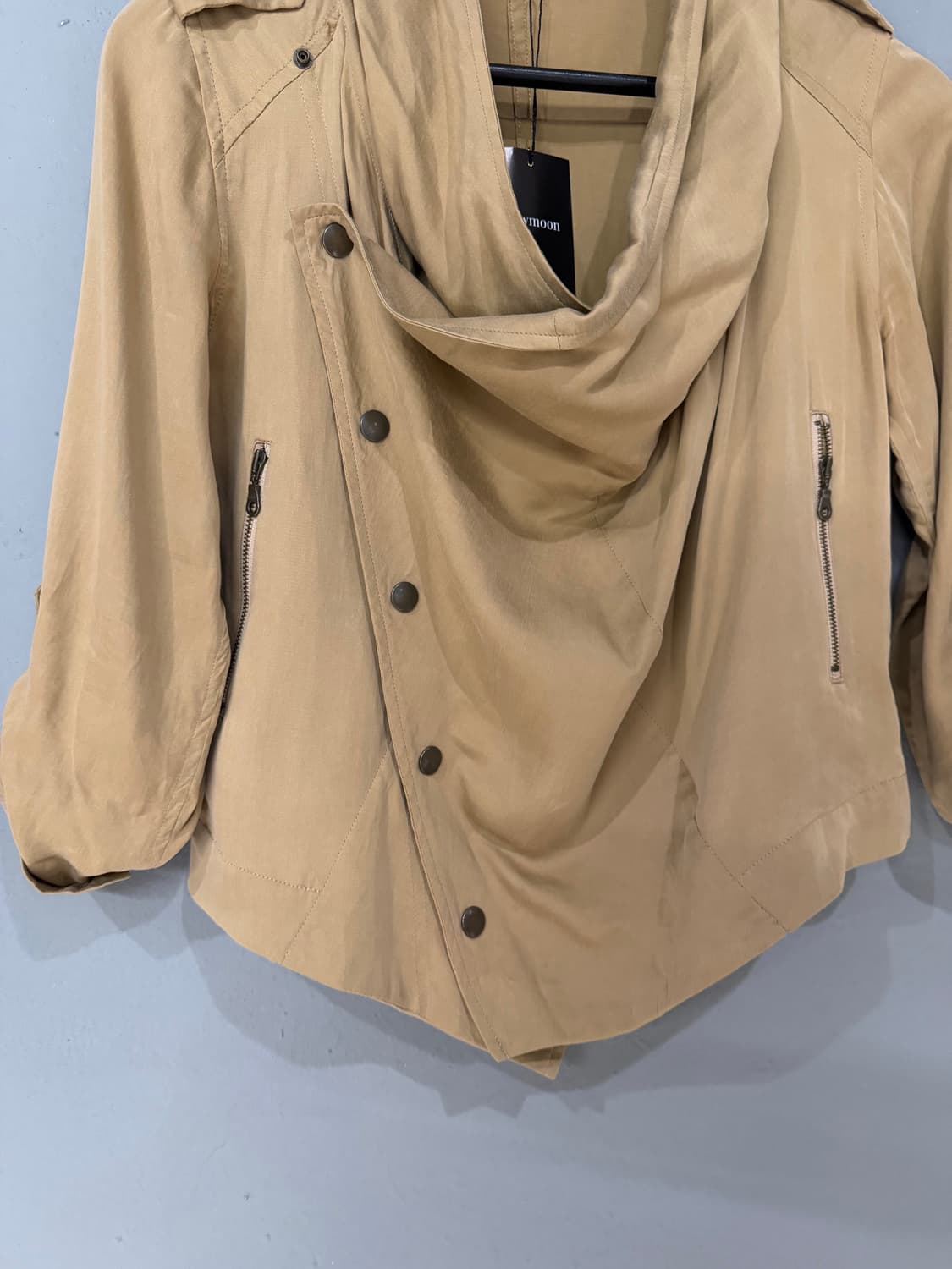 side snap button drape jacket 상품이미지7