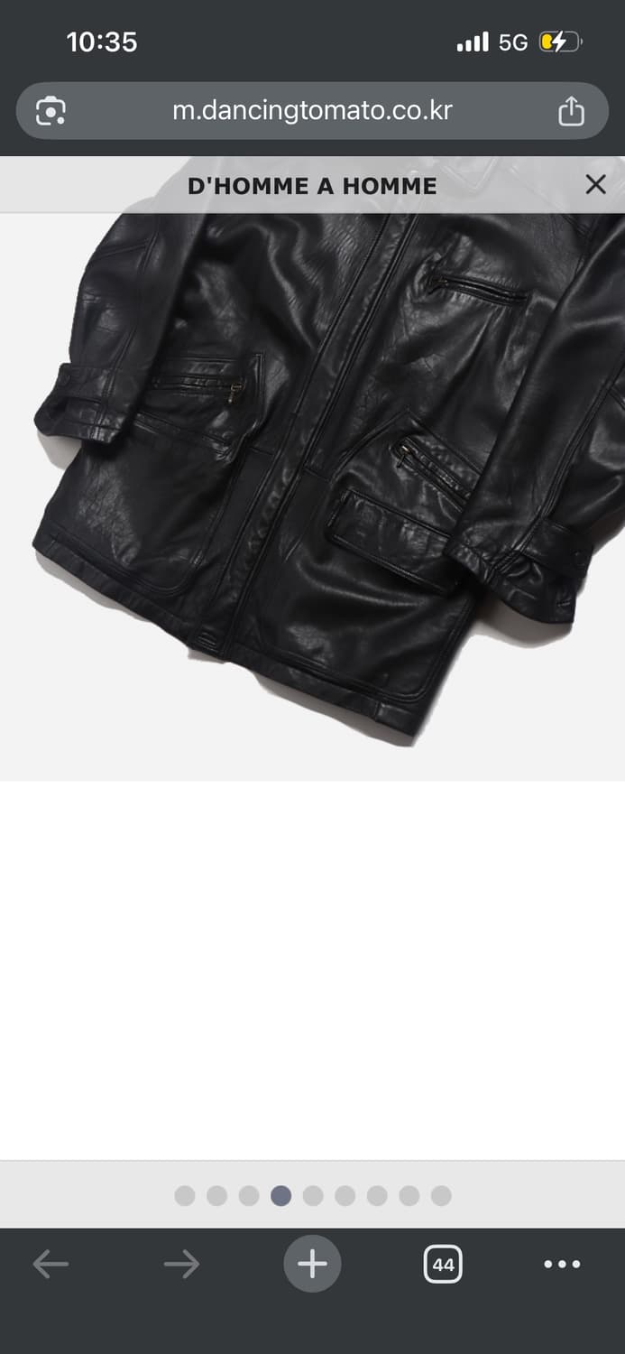 D'HOMME A HOMME의 양가죽 블랙 카코트 상품이미지4