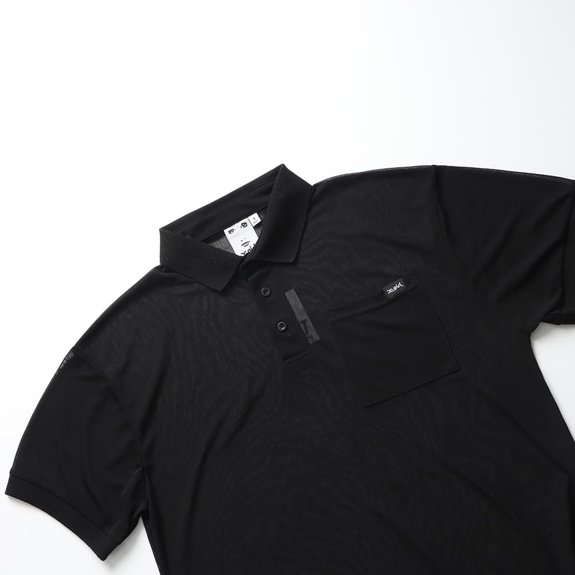 X-girl Sheer Top Polo 상품이미지3