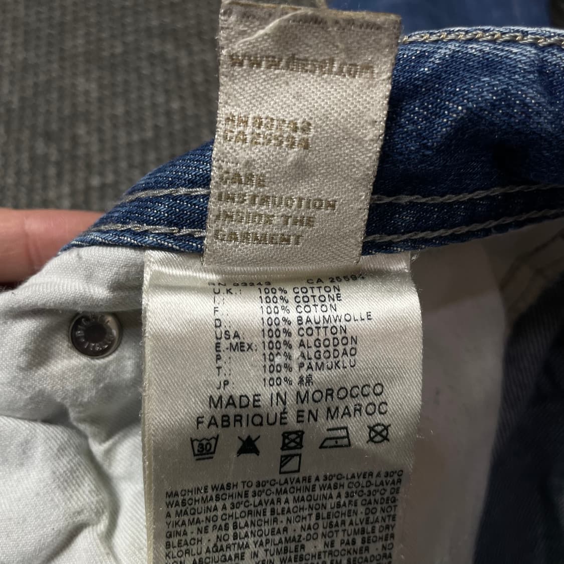 (28) 디젤 중청 워싱 버튼플라이 데님 팬츠 상품이미지7