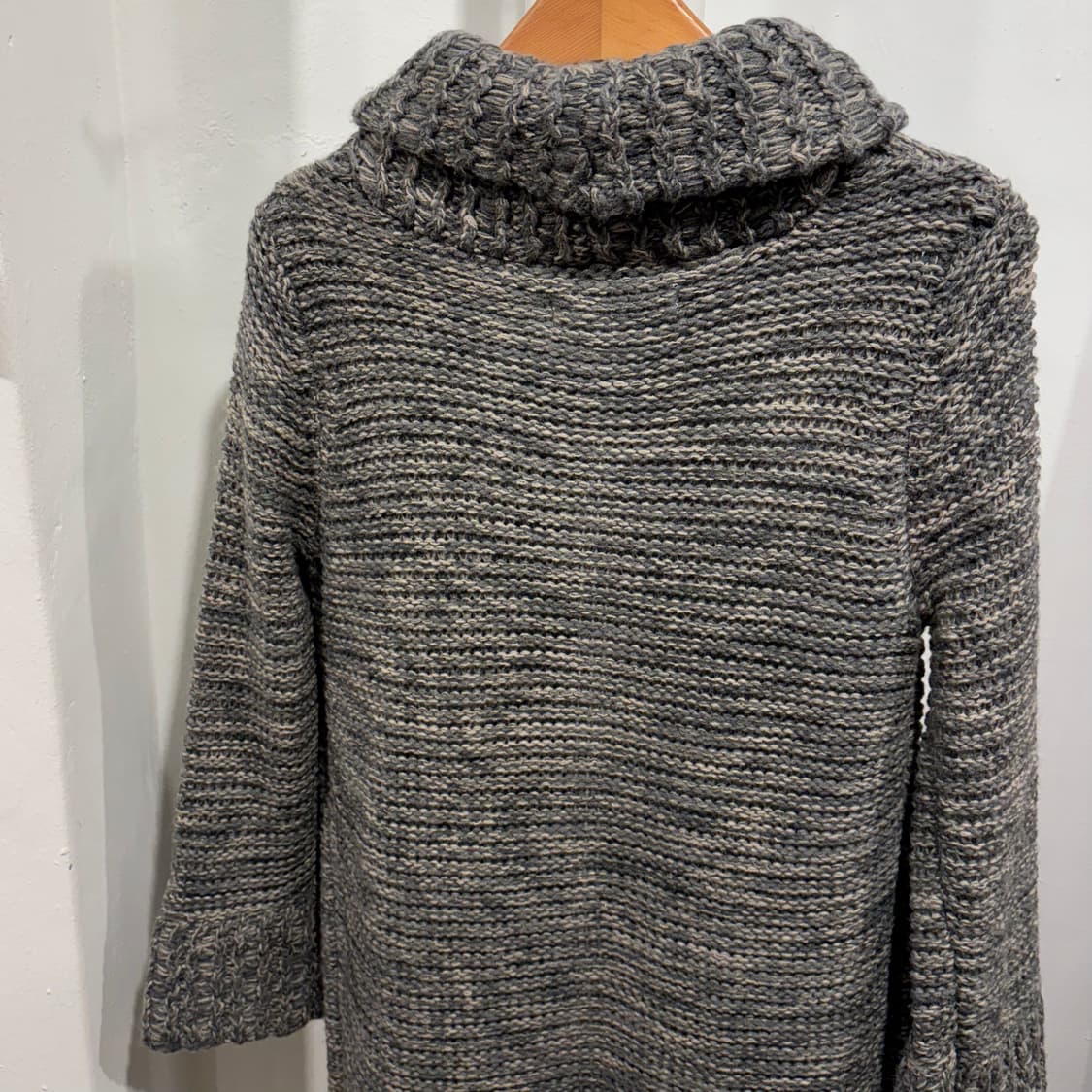 SUPER HAKKA 에스닉 히피 원버튼 그레이 니트 가디건 일본 빈티지 상품이미지7