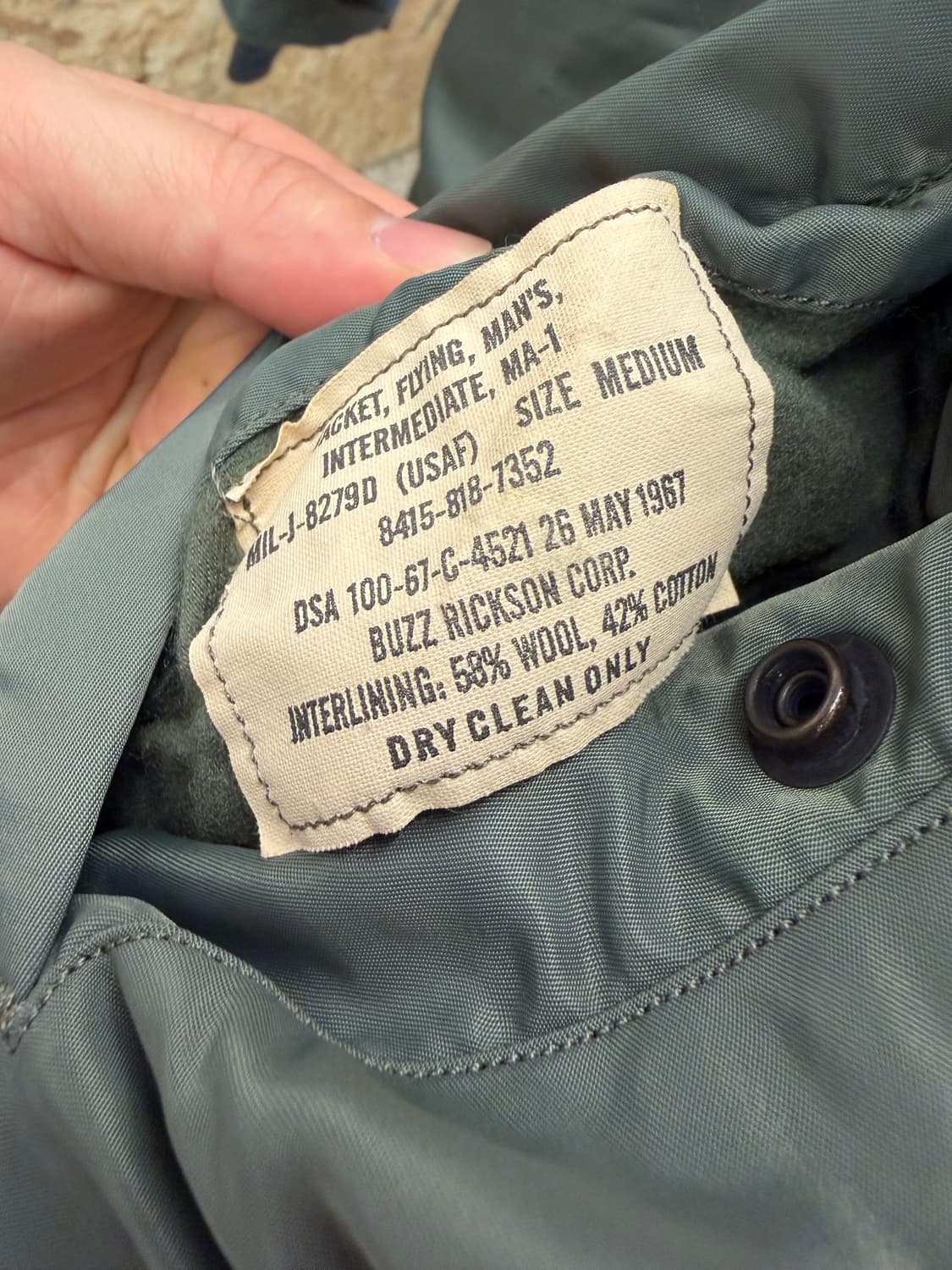 버즈릭슨 MA-1 플라이트 자켓 상품이미지2