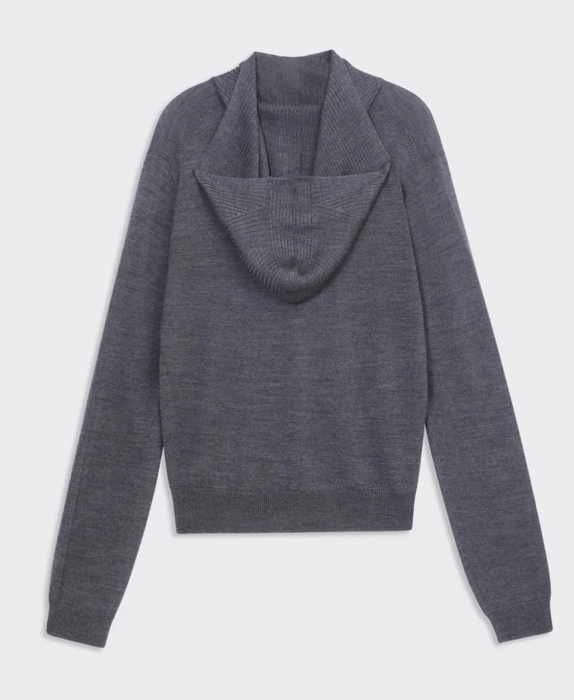 cosmoss 코스모스 RIBBED HOODIE KNIT (GREY) 상품이미지2