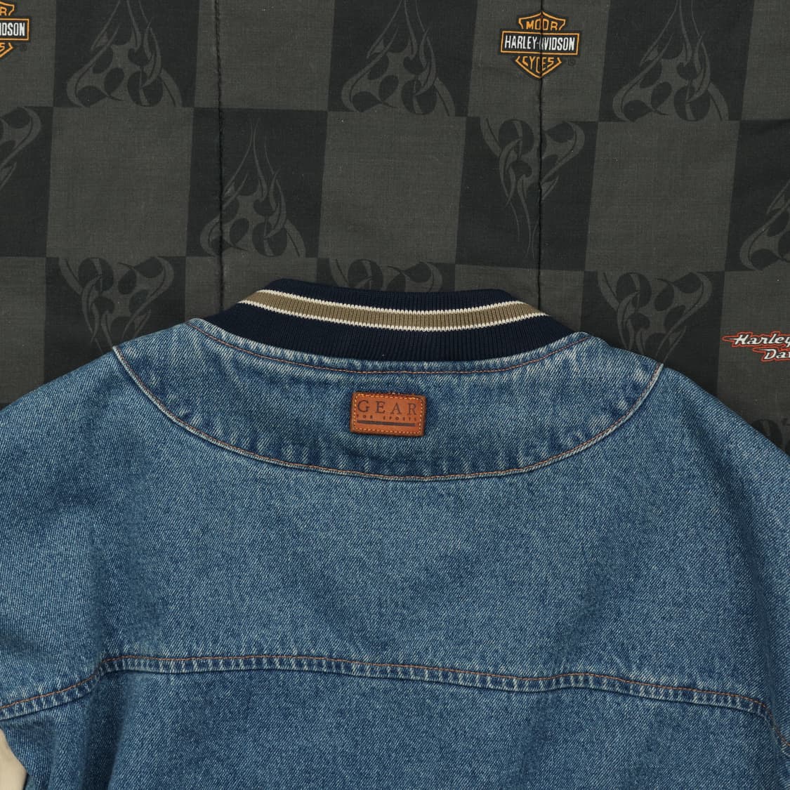  00S GERA FOR SPORTS 데님 바시티 자켓 상품이미지6