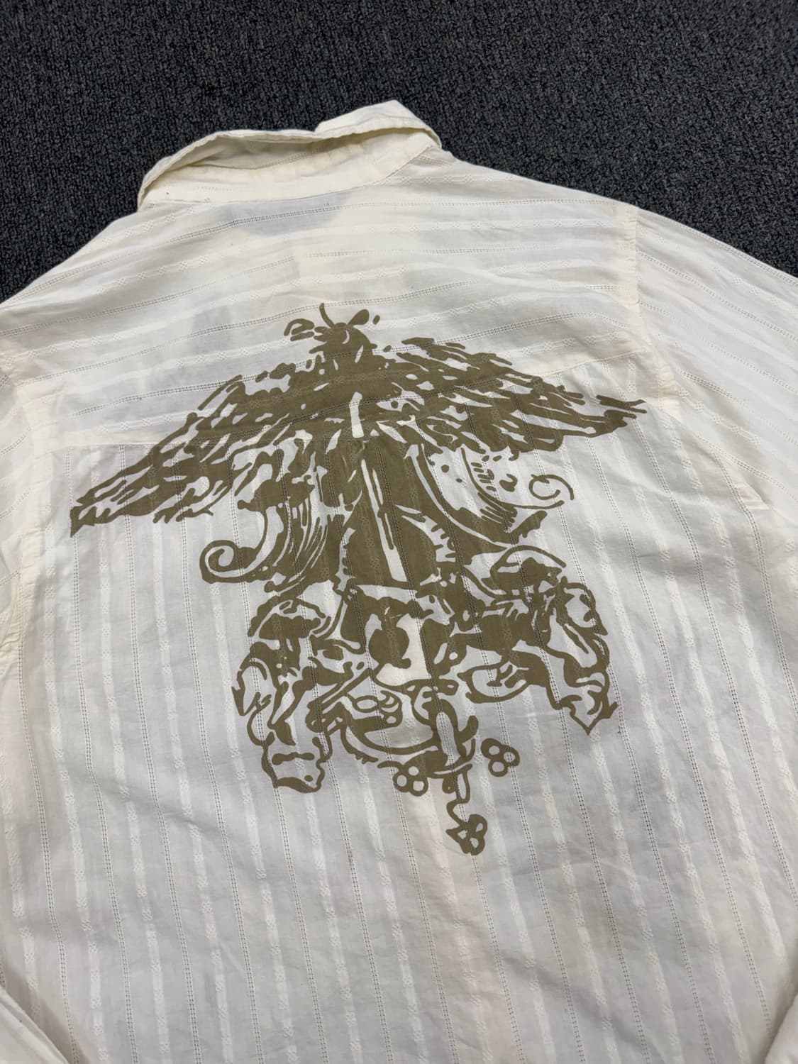 XL)Fore Fornt 빈티지 패턴 프린팅 긴팔셔츠 상품이미지6