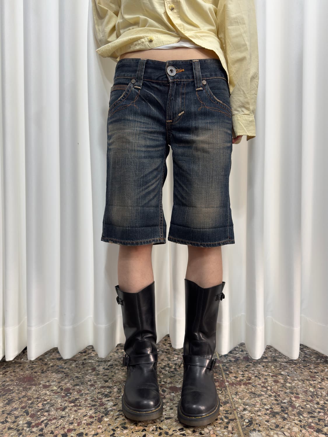 edwin half denim pants 상품이미지1