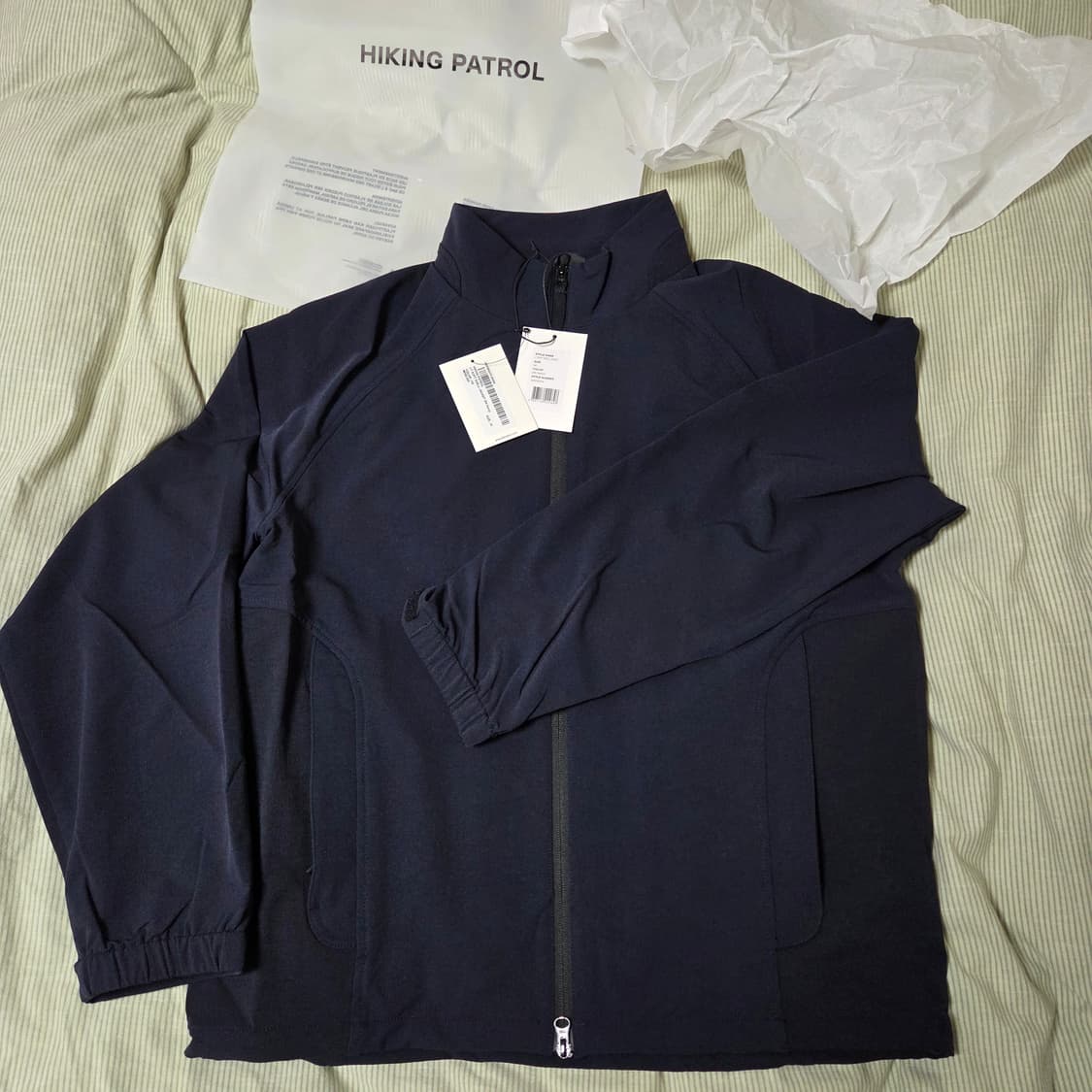 25ss 하이킹패트롤 라이트 소프트쉘 자켓 다크네이비 M 새상품 / 바막 상품이미지2
