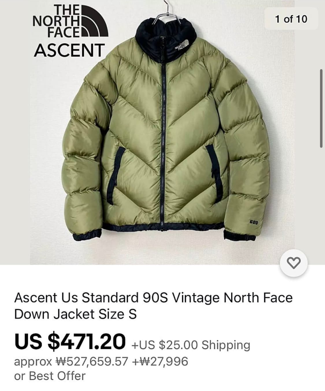 1990’s 노스페이스 TNF 어센트 600 구스다운 빈티지 패딩 상품이미지3