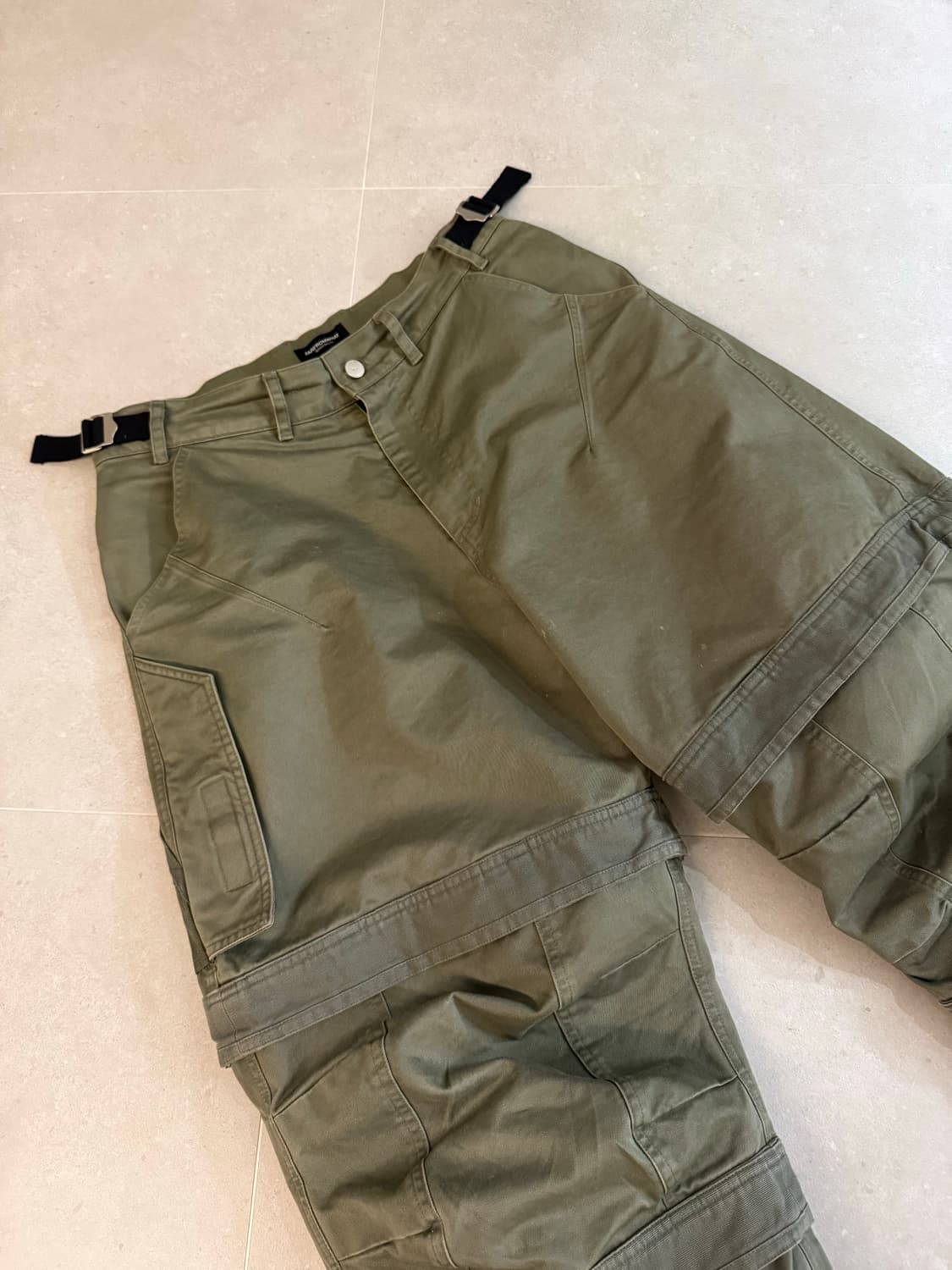 [2] 파 아카이브 레이어드 워크 팬츠 올리브 상품이미지6