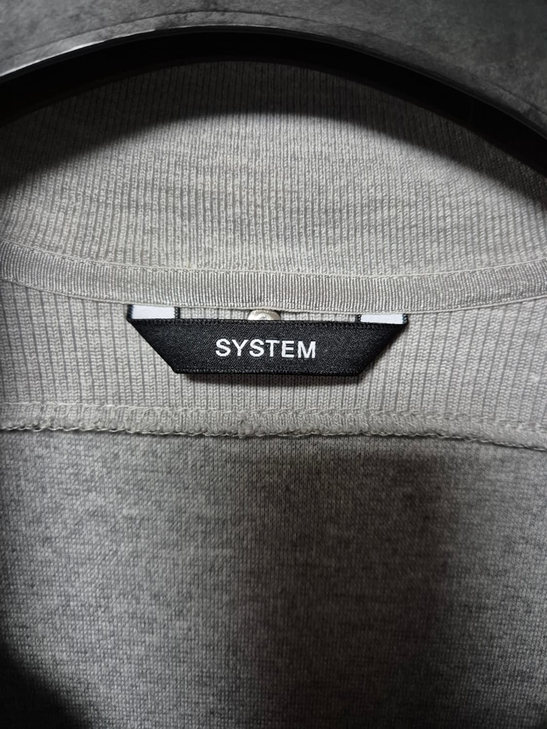 (95) 시스템옴므 니트 재질 카라 맨투맨 상품이미지4