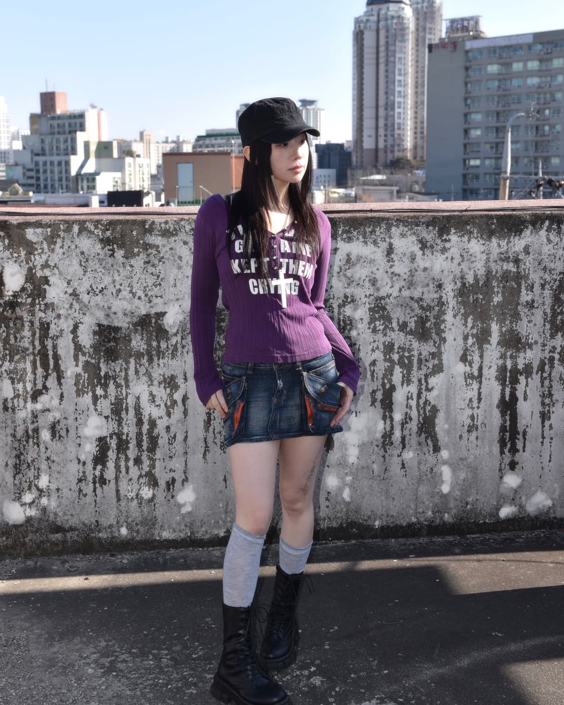 콜자 퍼플 롱슬리브 상품이미지6