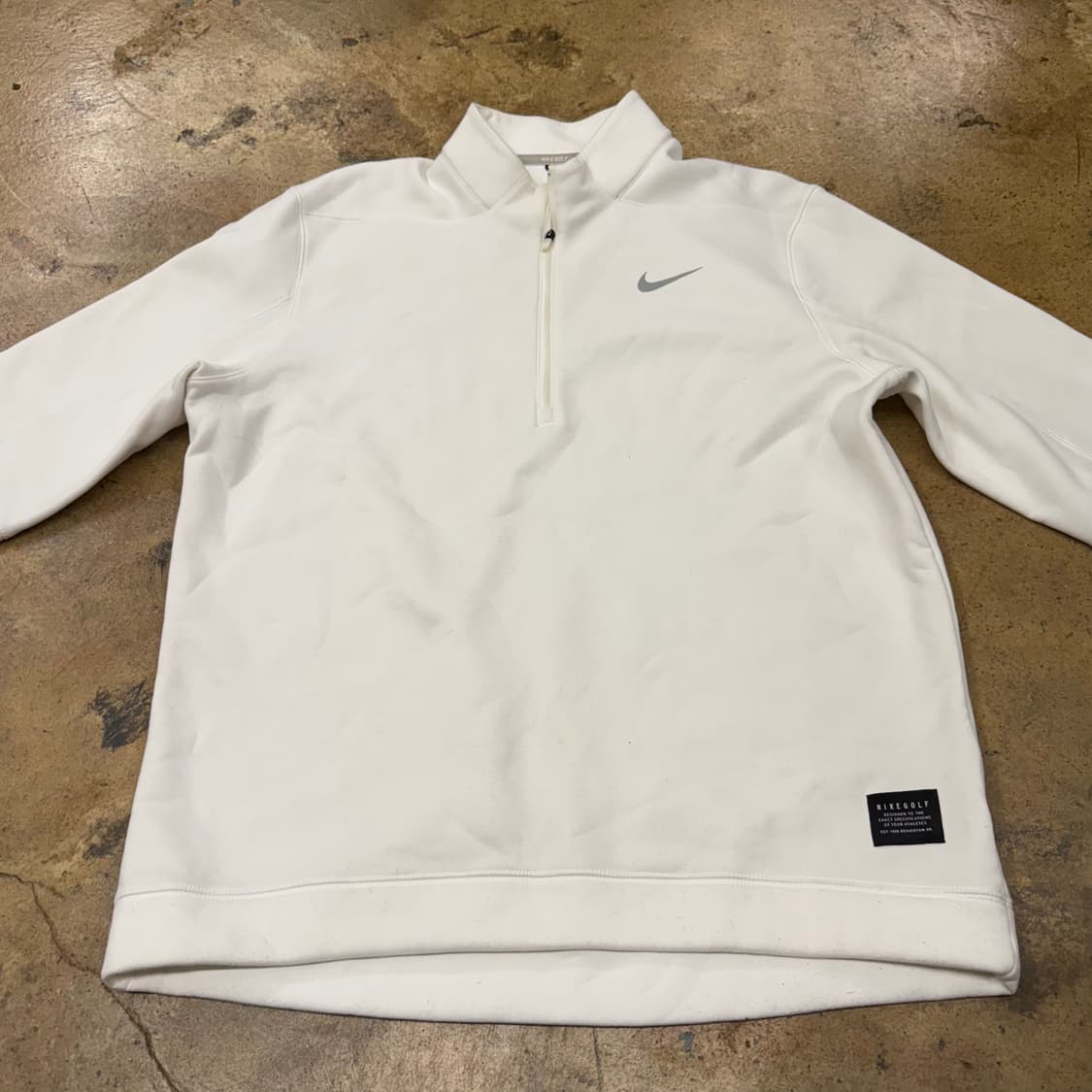 [정품/XL] 나이키 골프 화이트 하프넥 풀오버 b19 상품이미지3