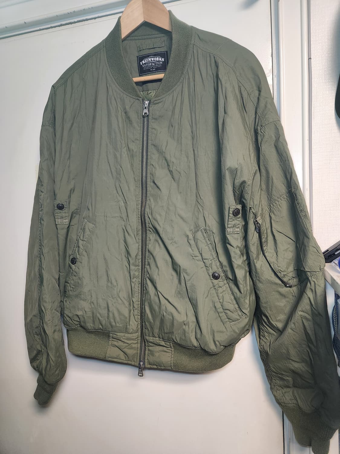 프리즘웍스 오버핏 ma-1 플라이트 자켓 M 상품이미지2