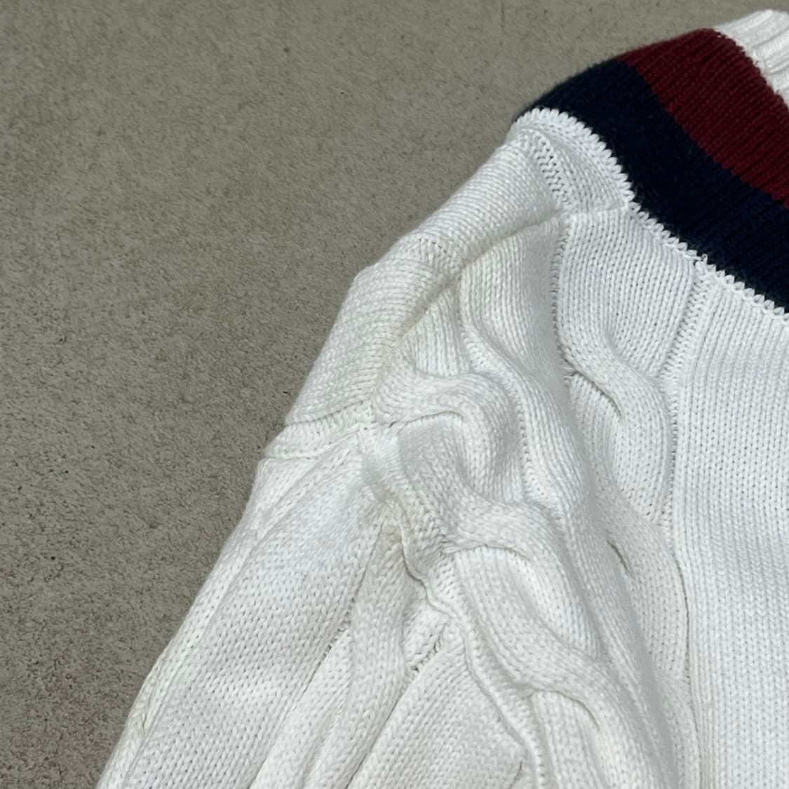 브룩스브라더스 브이넥 꽈배기 니트 s10052 상품이미지6