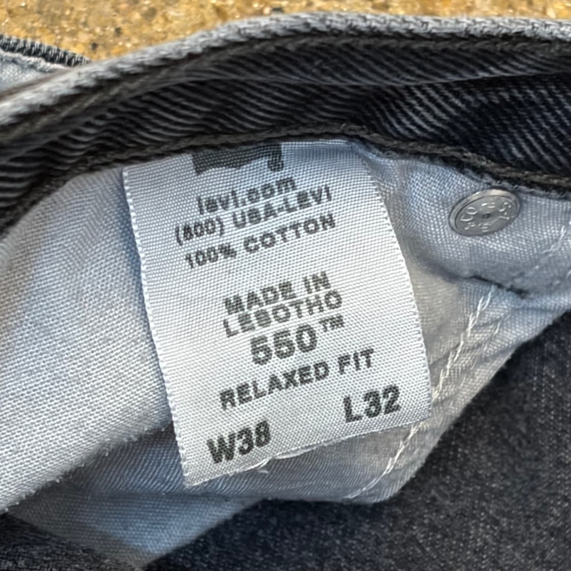 00s 미국 빈티지 리바이스 550 블랙진 청바지 상품이미지10