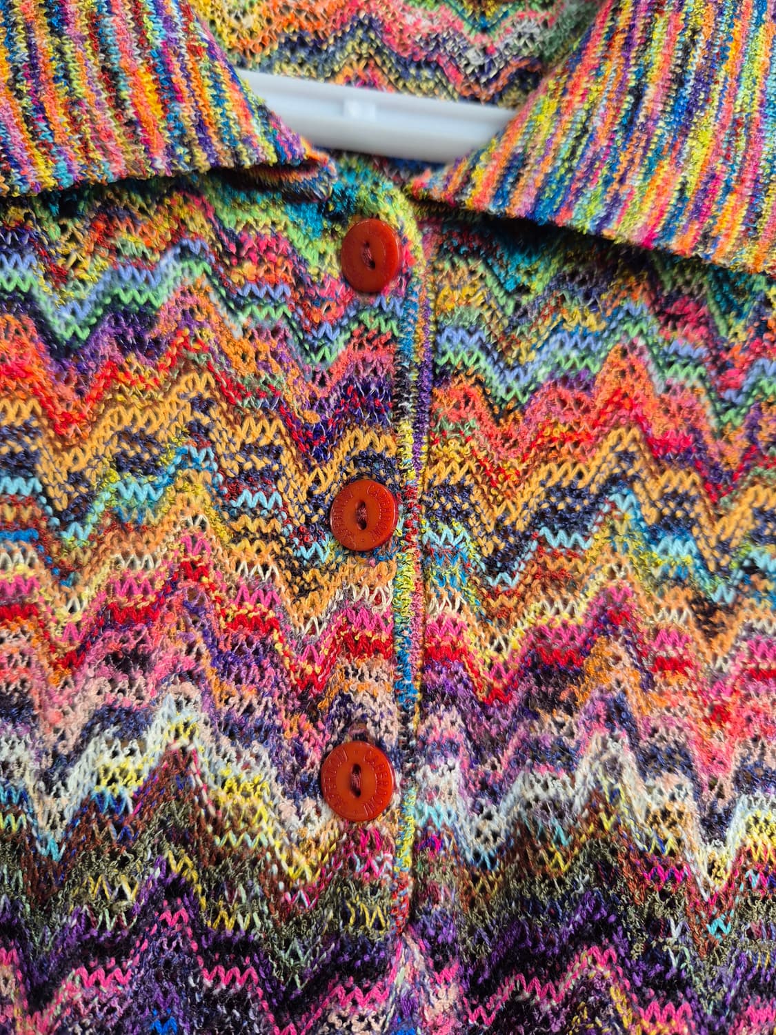 CAPERDONI 물결 패턴 니트 반팔 셔츠 66 77 상품이미지7