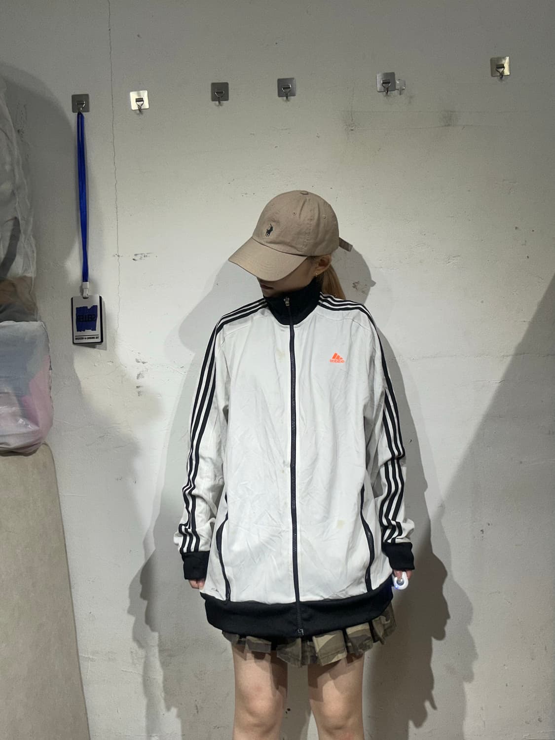 아디다스 화이트 블랙 삼선 트랙탑 져지 XL 상품이미지2