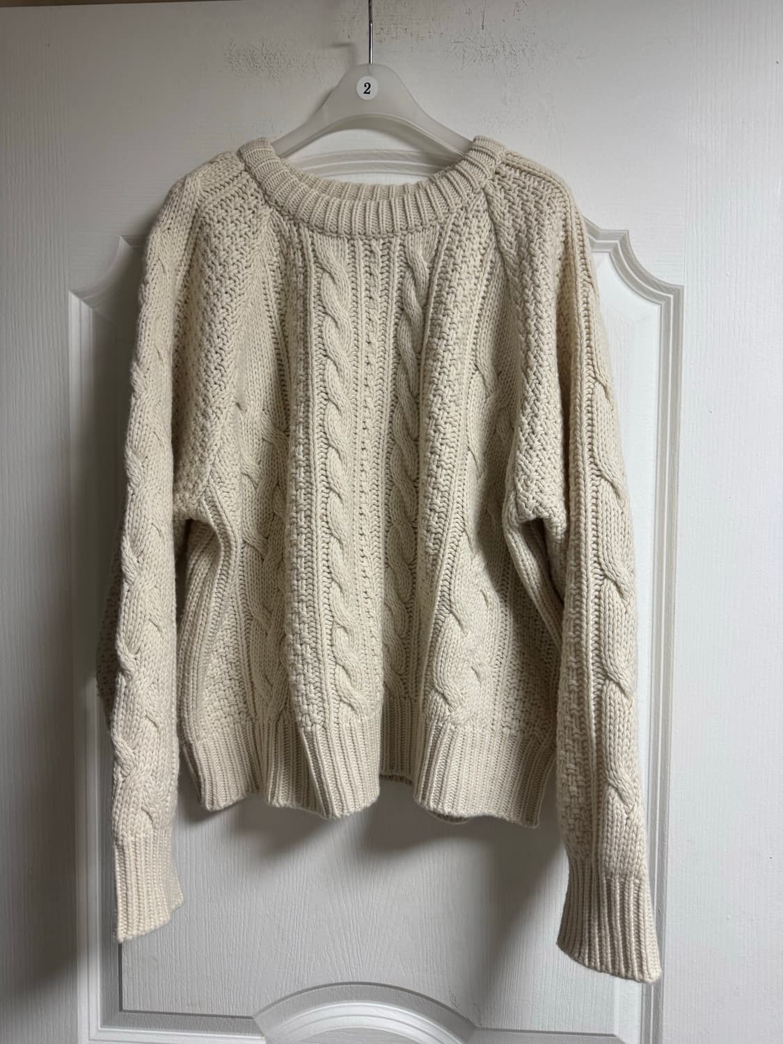 언에디트 소피아 케이블 니트 아이보리 상품이미지4