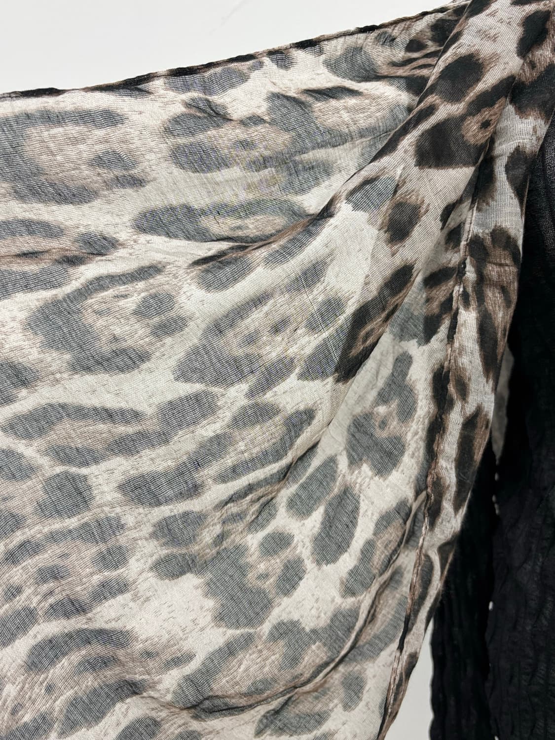 브라운 레오파드 머플러 상품이미지3