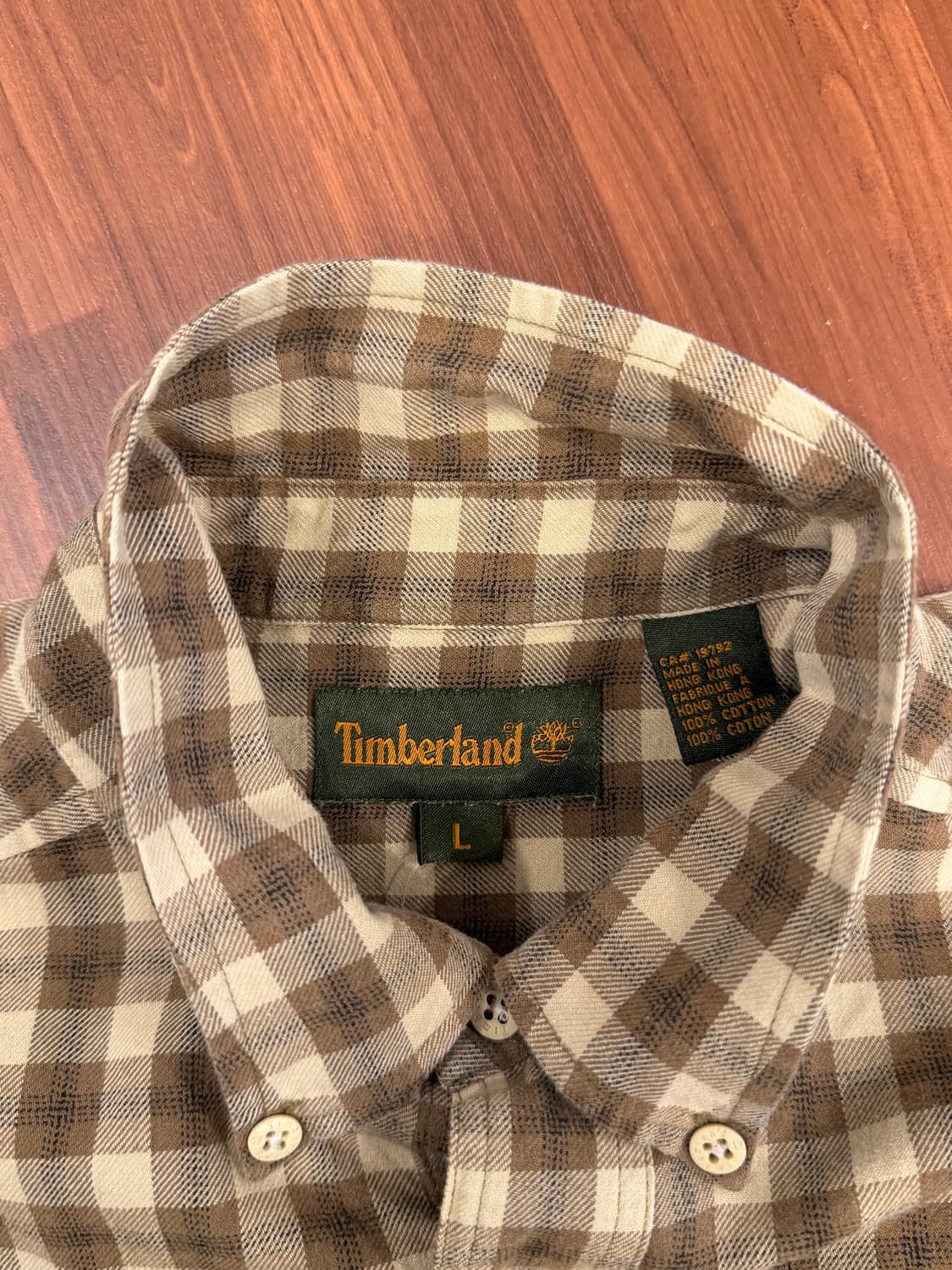 90s Timberland 팀버랜드 올드 체크 셔츠 상품이미지9