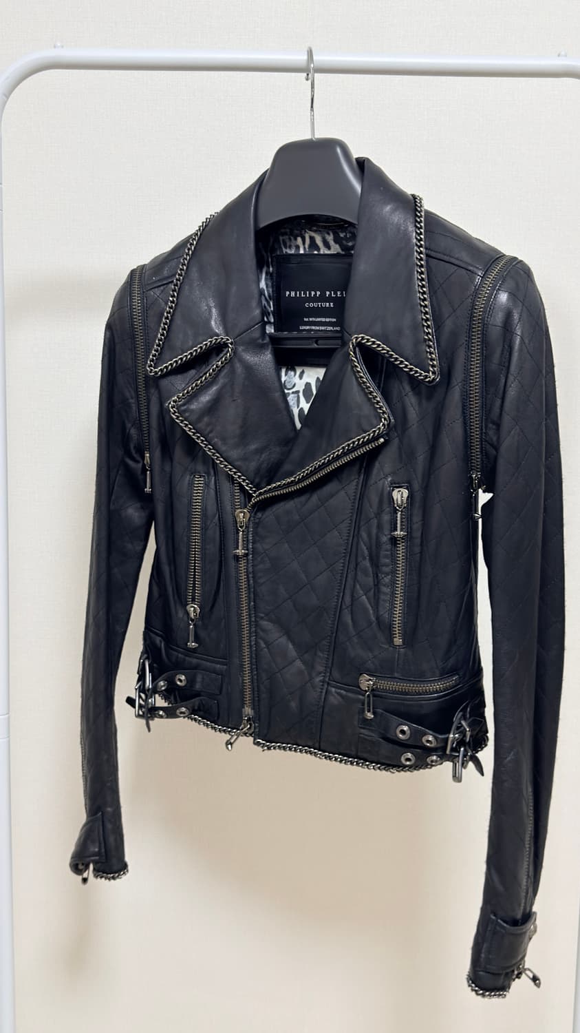 필립플레인 한정판 레더자켓(팅커벨) 상품이미지1