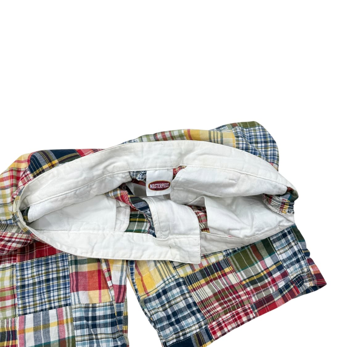 마스터피스 빈티지 패치워크 체크 Y2K 쇼츠 반바지 36 상품이미지6