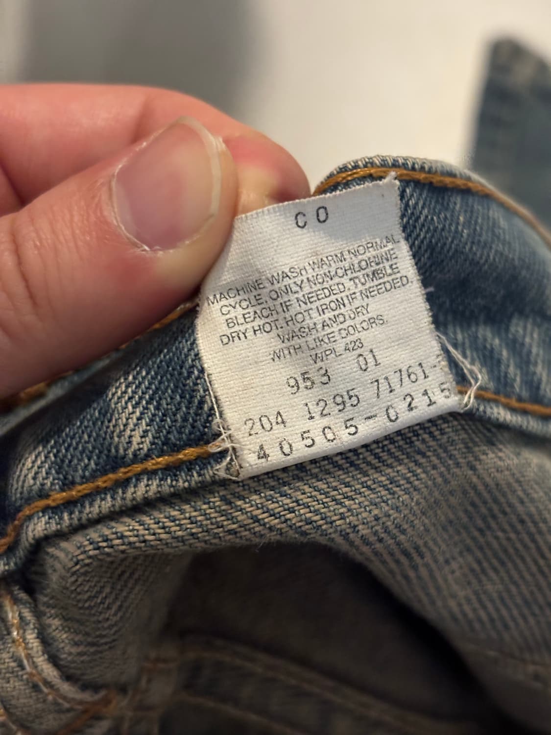  90‘s levis 505 blank orange tab (USA) 상품이미지6