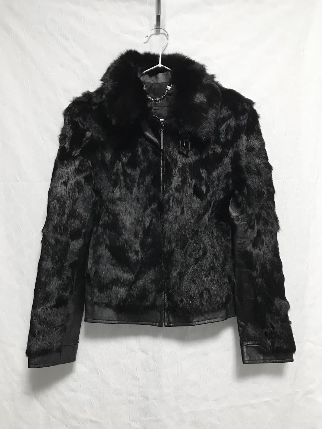 택포•빈티지 래빗퍼 양가죽 넥 버클 하이넥 레더 퍼자켓 상품이미지1