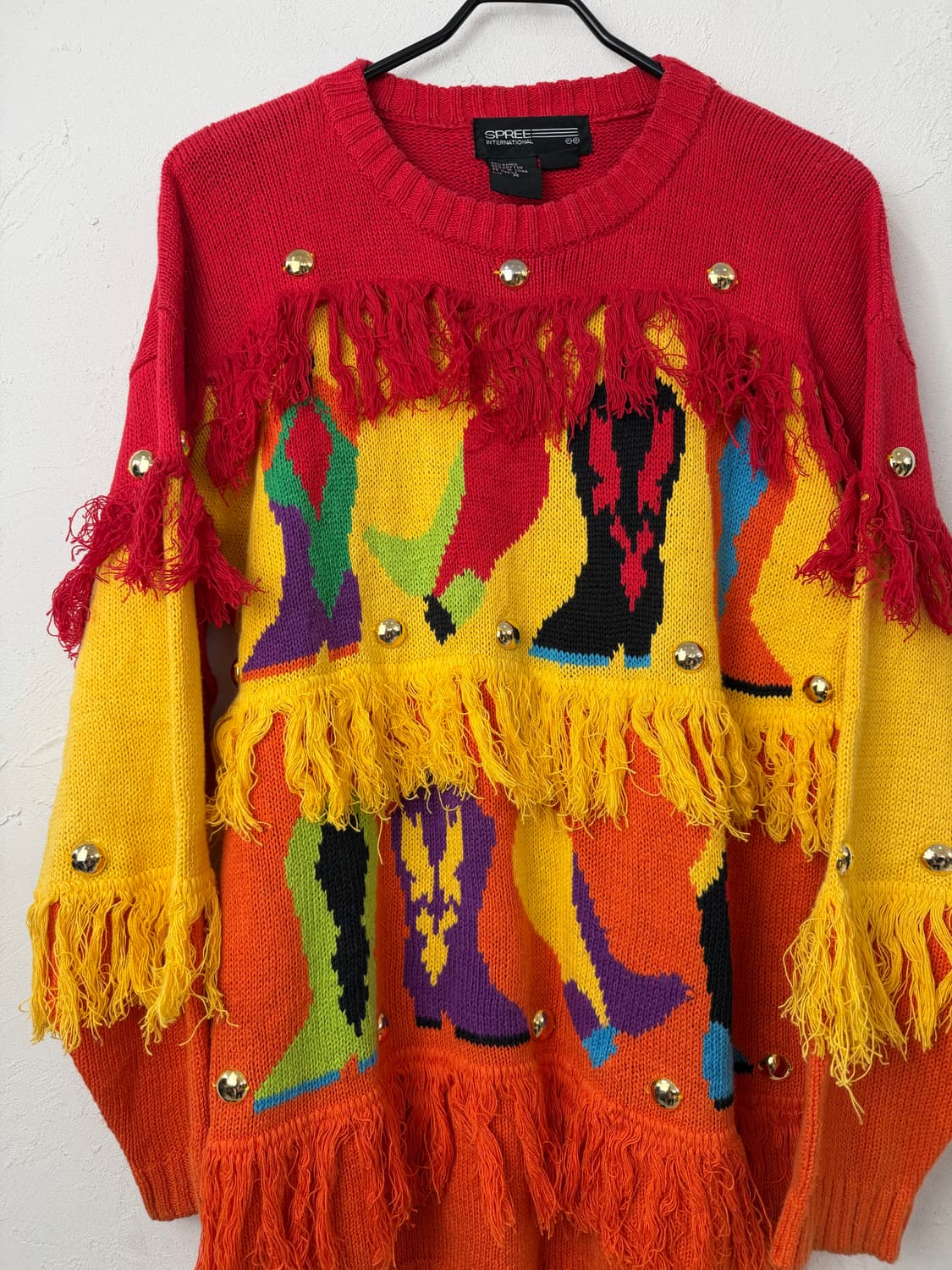 빈티지 SPREE INTERNATIONAL 패턴 니트 상품이미지2