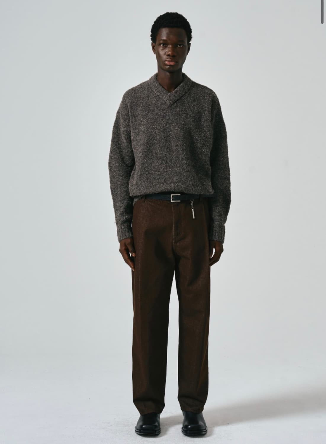 새제품) 노이어 / 부클니트 멀티그레이 / 48 ( 100~105 ) 상품이미지1