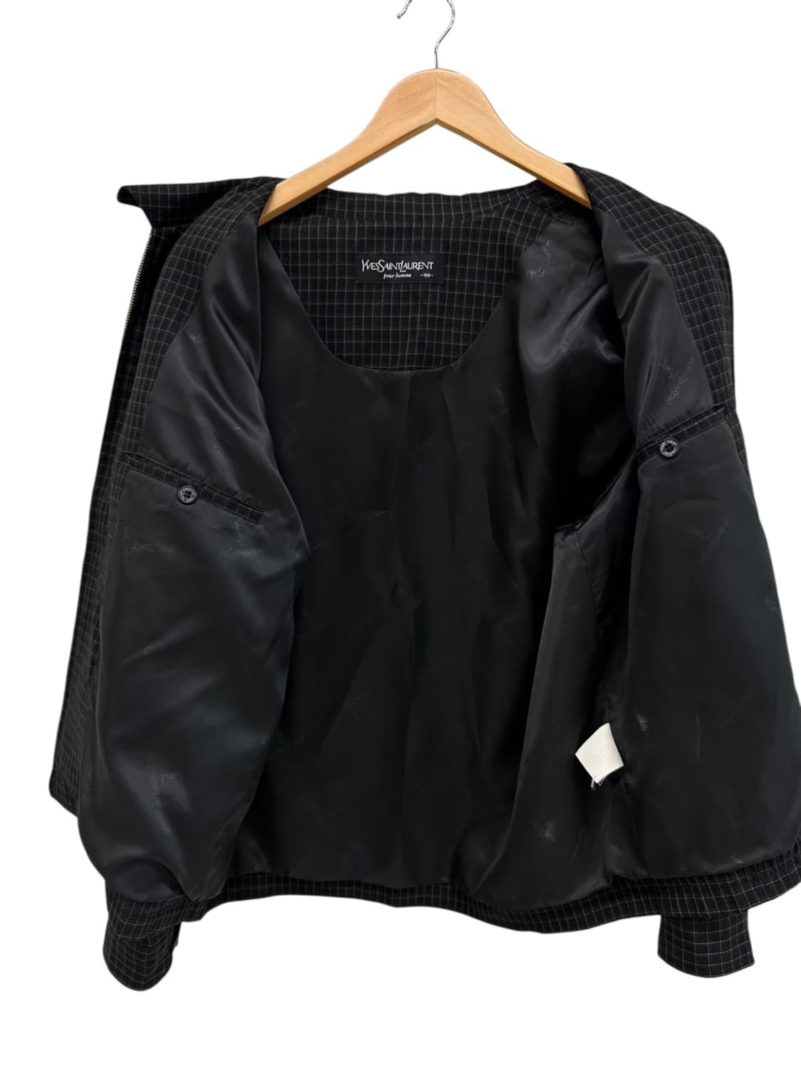 YSL 체크 자켓 블랙 (L~XL) 상품이미지8