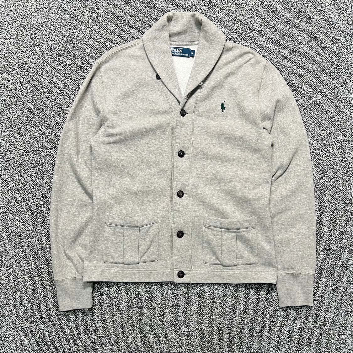 폴로 (POLO RalphLauren)그레이 코튼 숄카라 니트 상품이미지1