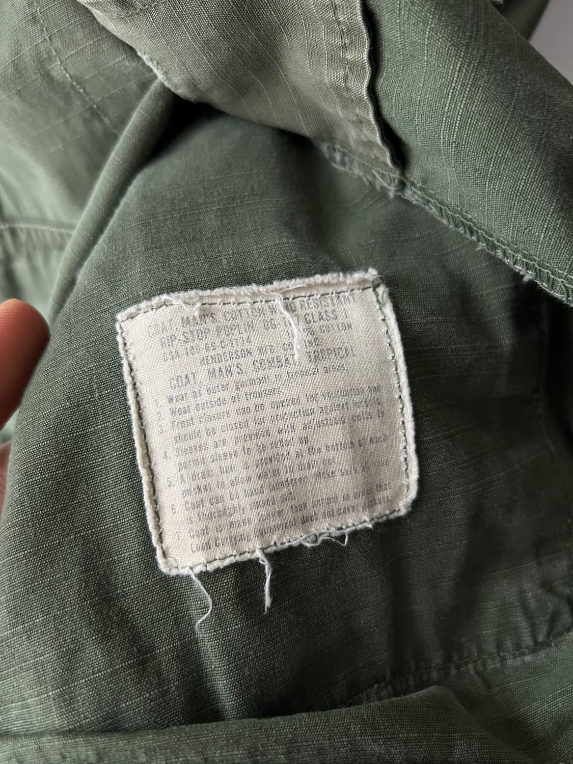 [S/S]60's 오리지널 U.S ARMY 립스탑 정글퍼티그 자켓 상품이미지7