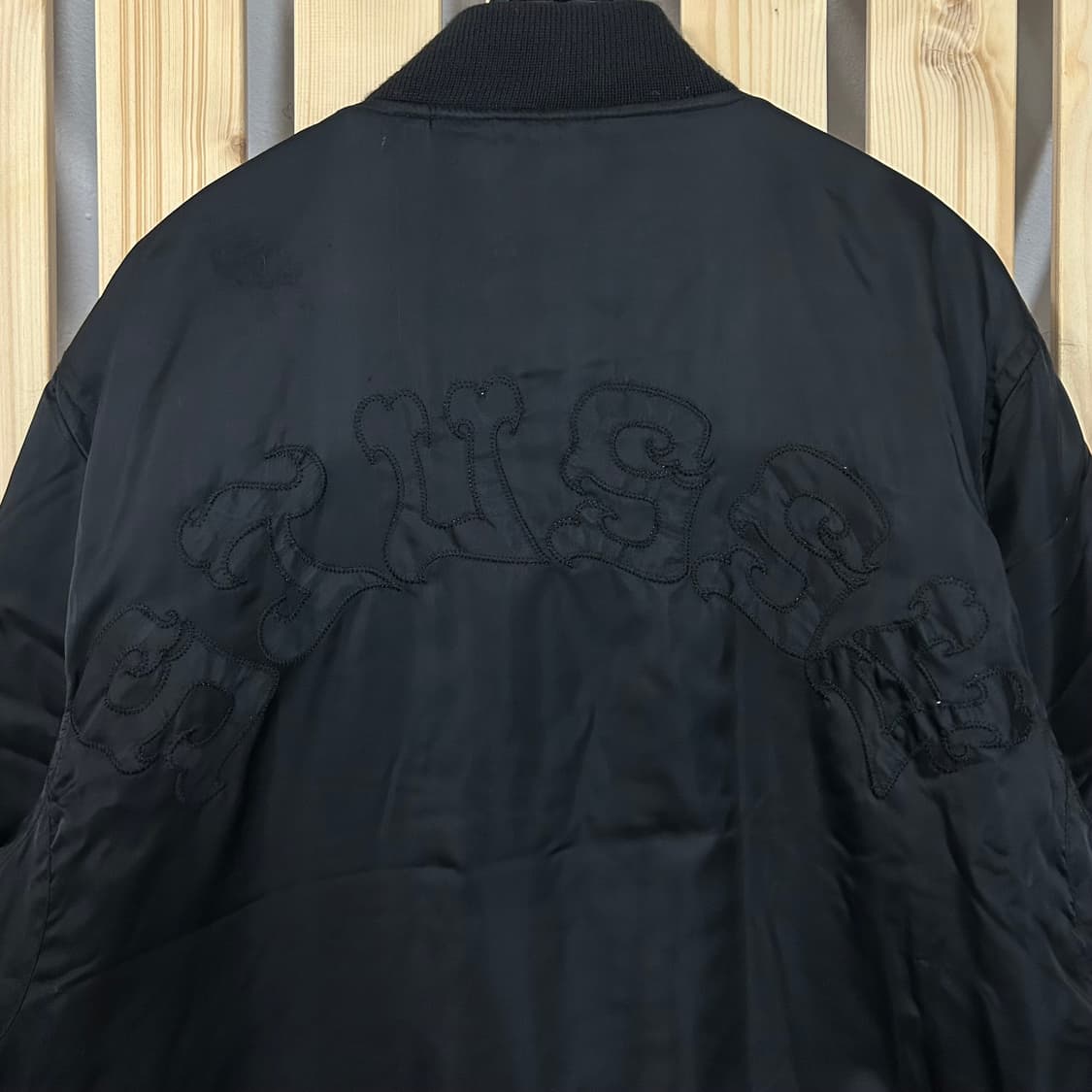 (L) 00s 스투시 스컬 쉐도우 스타디움 봄버자켓  상품이미지4