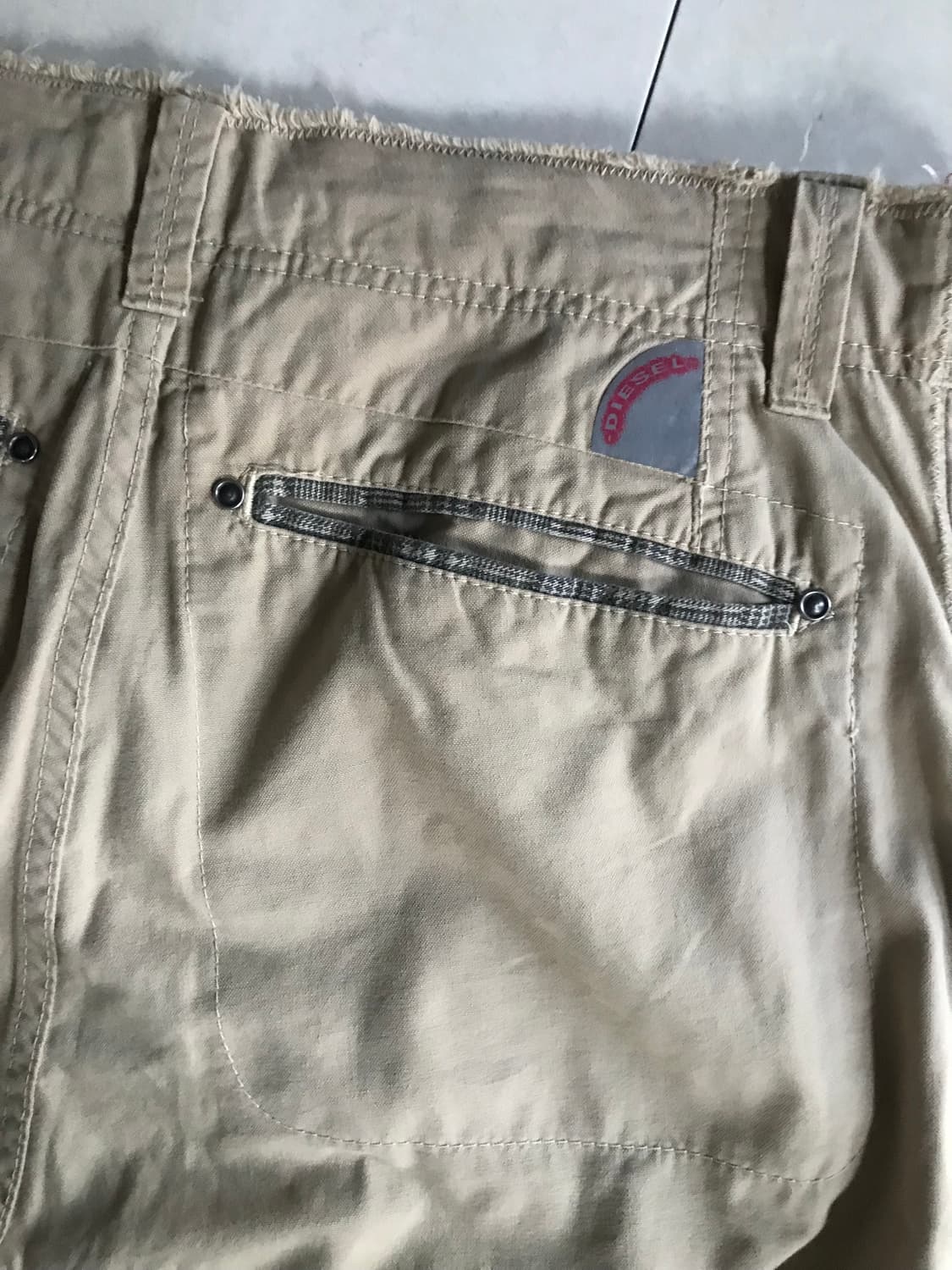 디젤 베이지 와이드 워크팬츠 상품이미지8