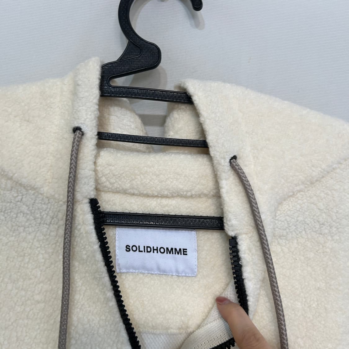 솔리드옴므 뽀글이 하프 집업 105 상품이미지2