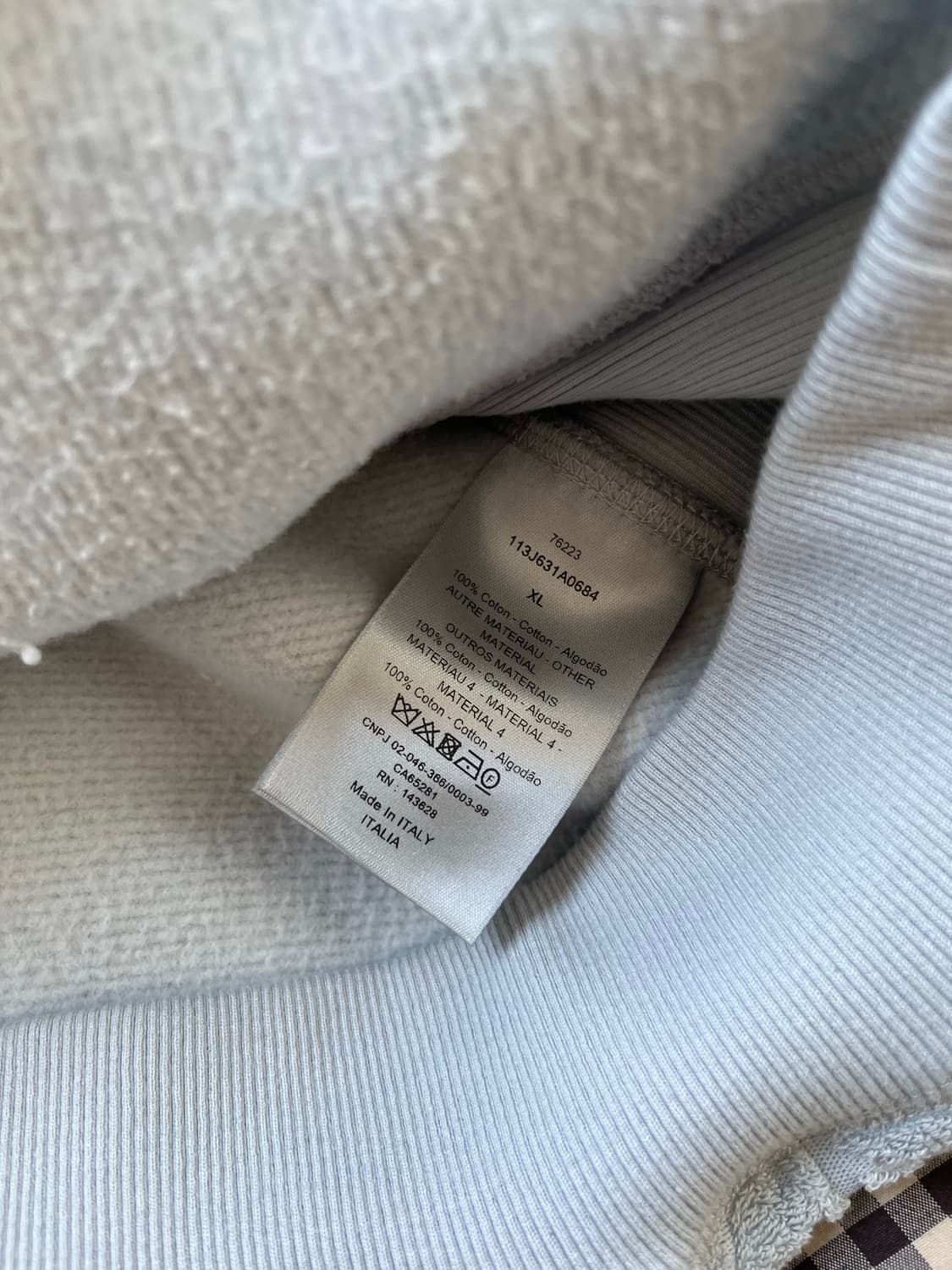 디올 / 테리후드 파스텔 민트 컬러 / XL 상품이미지3