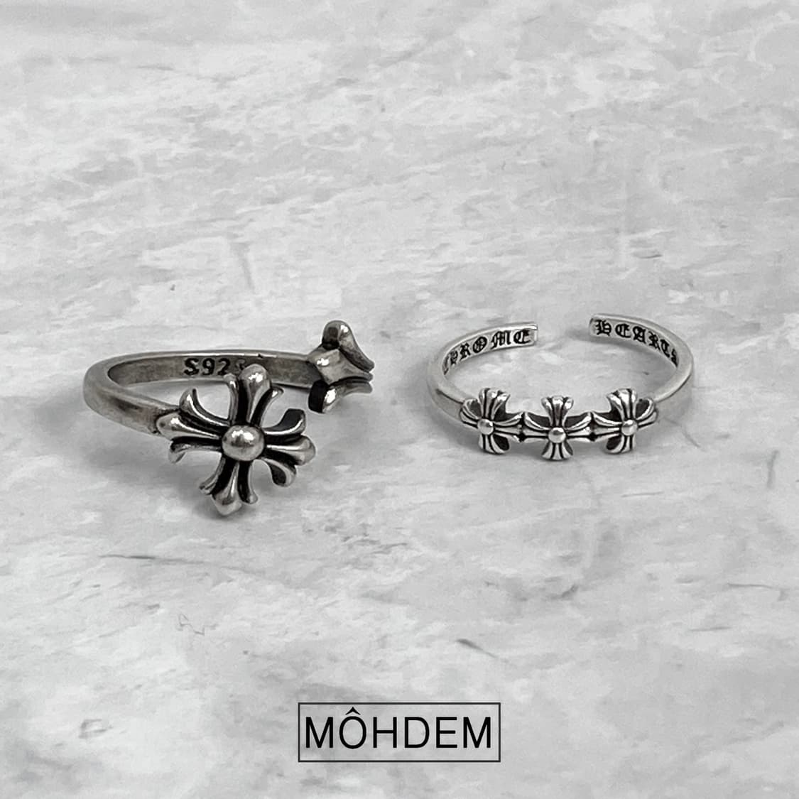 [Unisex] 크로스3 링 실버 반지 상품이미지6