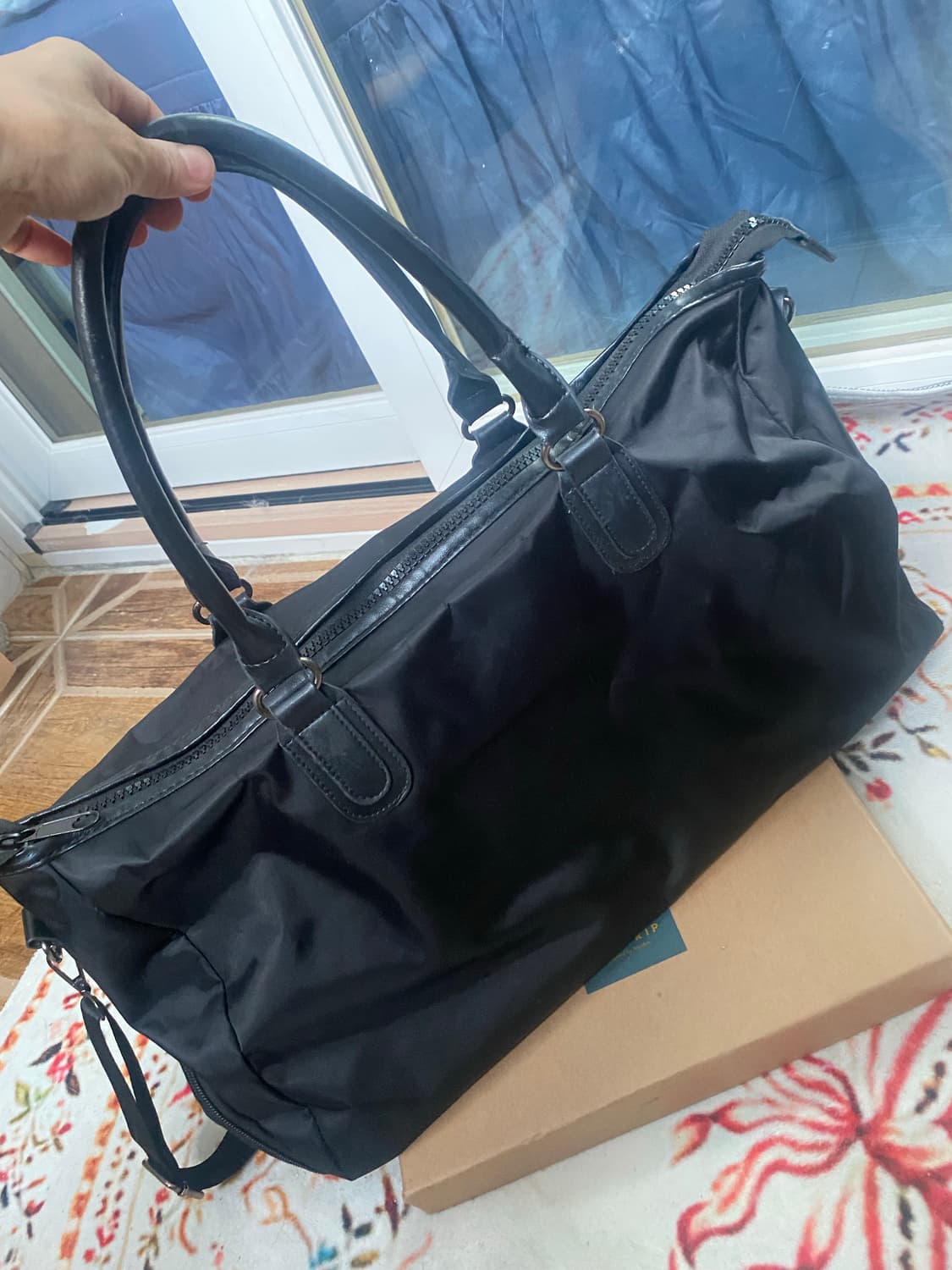 고양이 토트백 검정색 상품이미지3