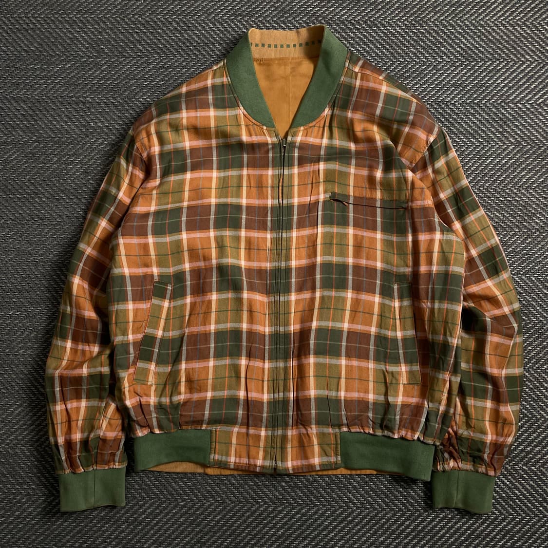 90s INDIAN 아카이브 리버시블 블루종 봄버 자켓y 4646 상품이미지7