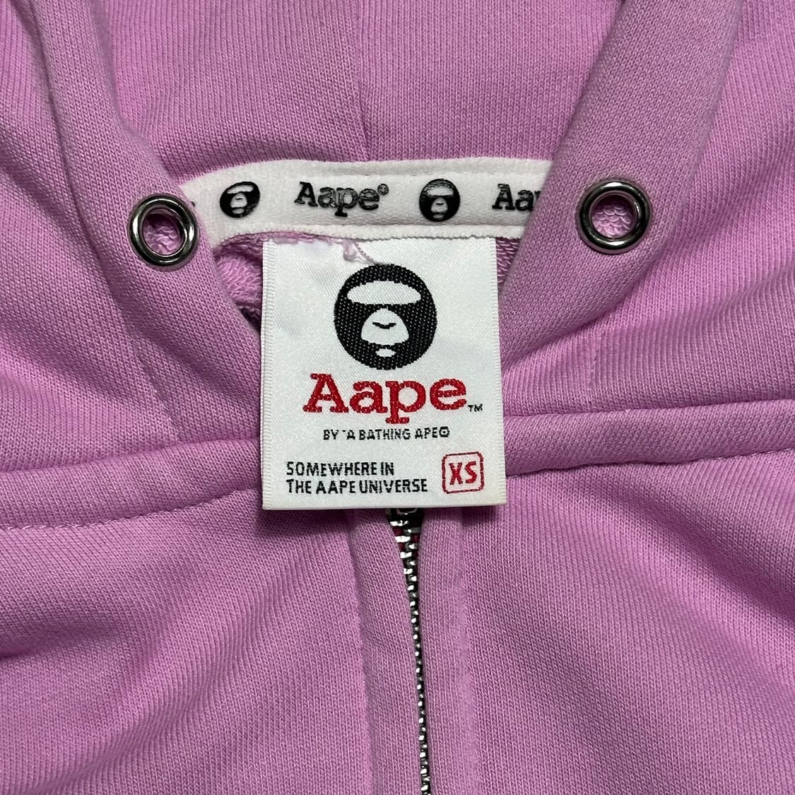 XS 에이프 나우 핑크 후드 집업 상품이미지4