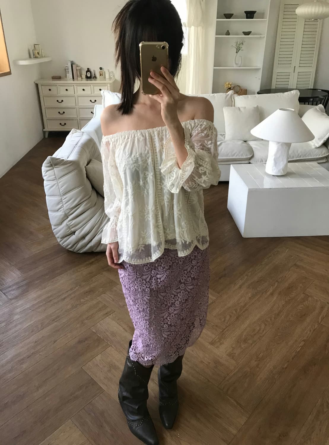 vintage lace blouse 상품이미지1