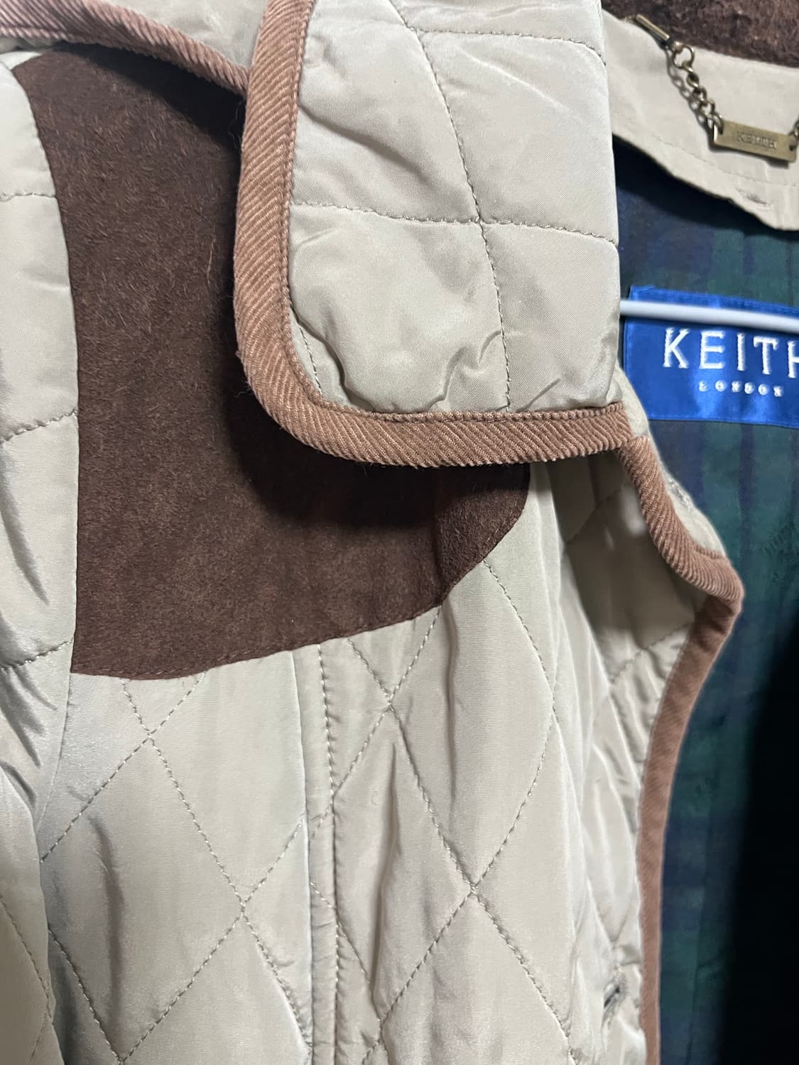 KEITH LONDON 퀼팅 자켓 베이지 상품이미지2