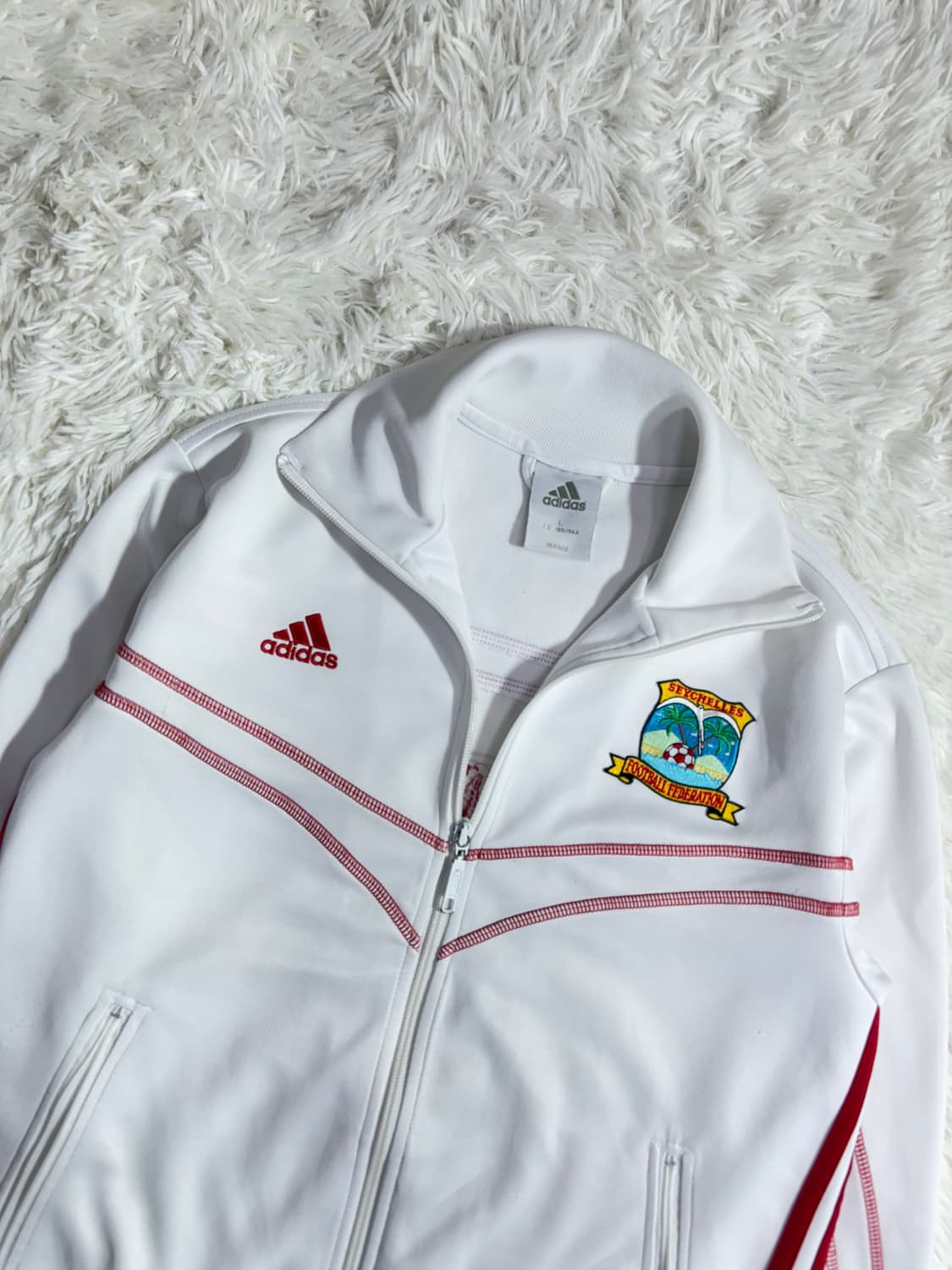 아디다스 세이셸 풋볼 화이트 트랙탑  상품이미지7