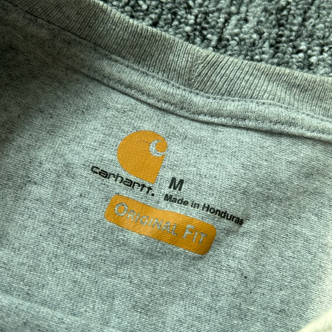 칼하트 오리지널핏 그레이 포켓 반팔티셔츠 상품이미지6