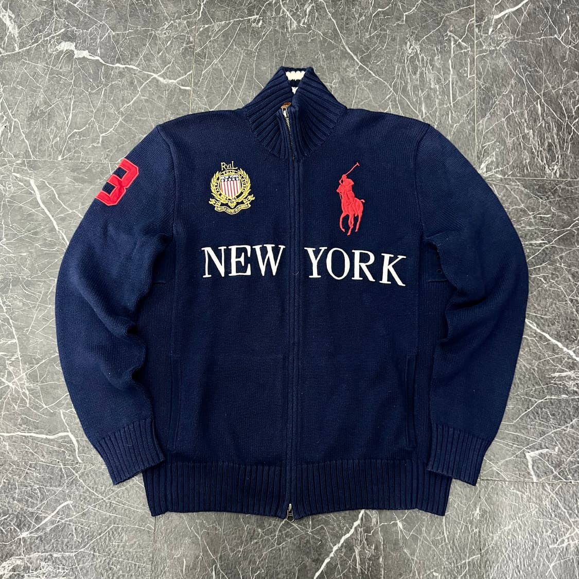 폴로랄프로렌 치프키프 뉴욕 투웨이 니트 집업 상품이미지1