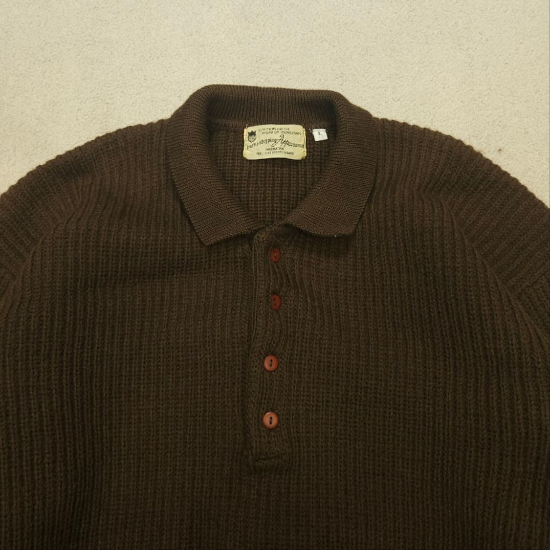 빈티지 카라넥 울니트 L 상품이미지2