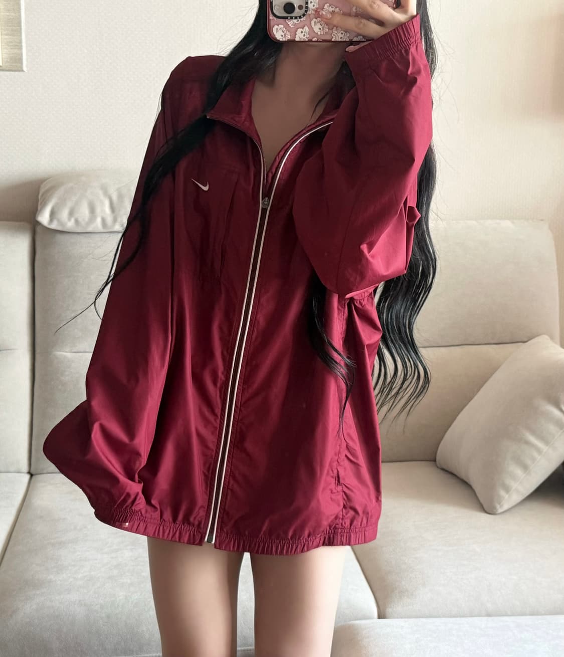 나이키 일본 딥버건디 바람막이 상품이미지1