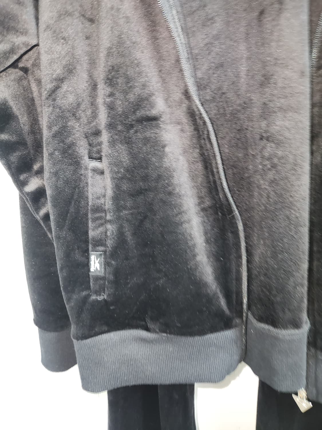 리복 벨벳 트레이닝복 세트 블랙 L(~100) 상품이미지6