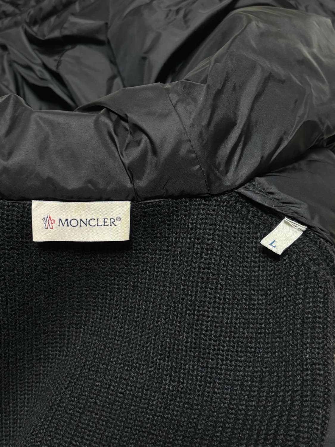 몽클레어 후드 니트 패딩 [L] 상품이미지5